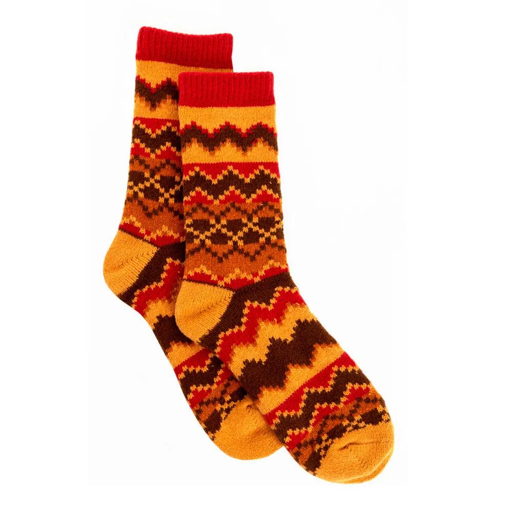 Sunset Ridge Patterned Socks