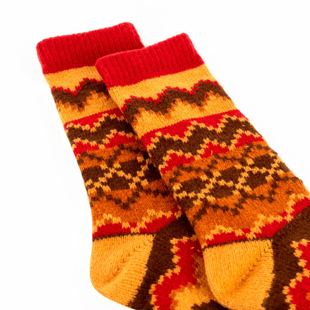 Sunset Ridge Patterned Socks