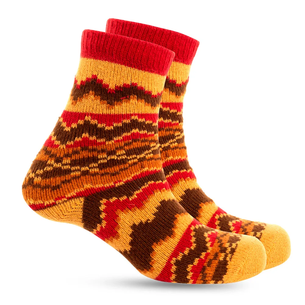 Sunset Ridge Patterned Socks