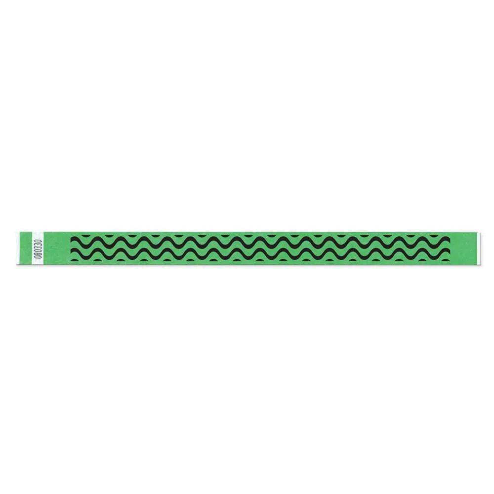 Tytan-Band® Expressions Tyvek Wristbands 3/4" Wave Design NTX106 (500/Pack)