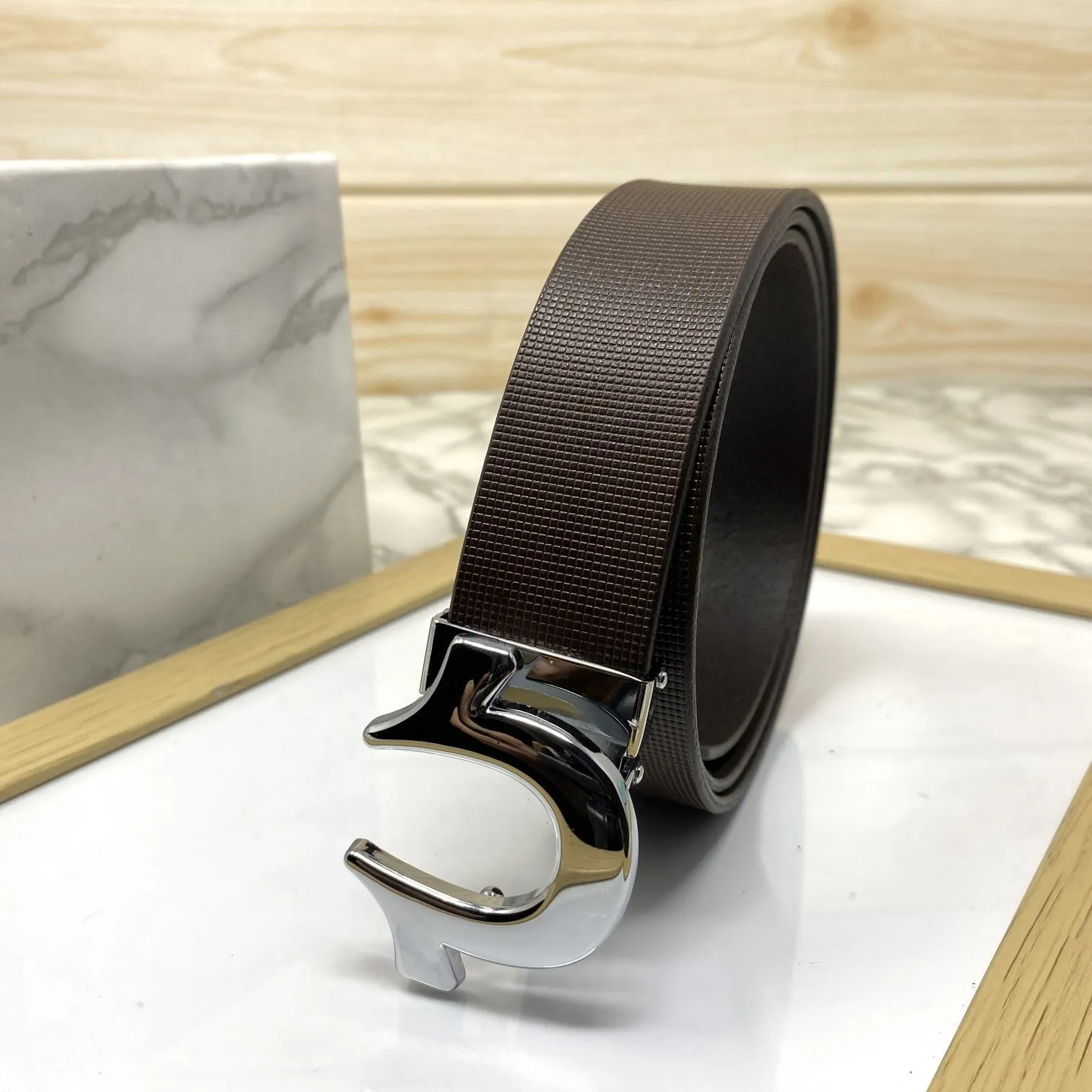 U-Pattern Formal and Casual Leather Strap belt-JonasParamount