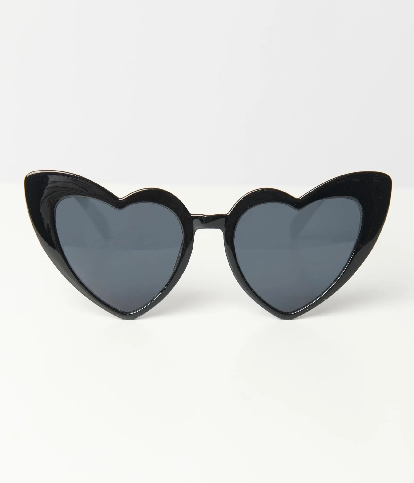 Unique Vintage Black Heart Sunglasses