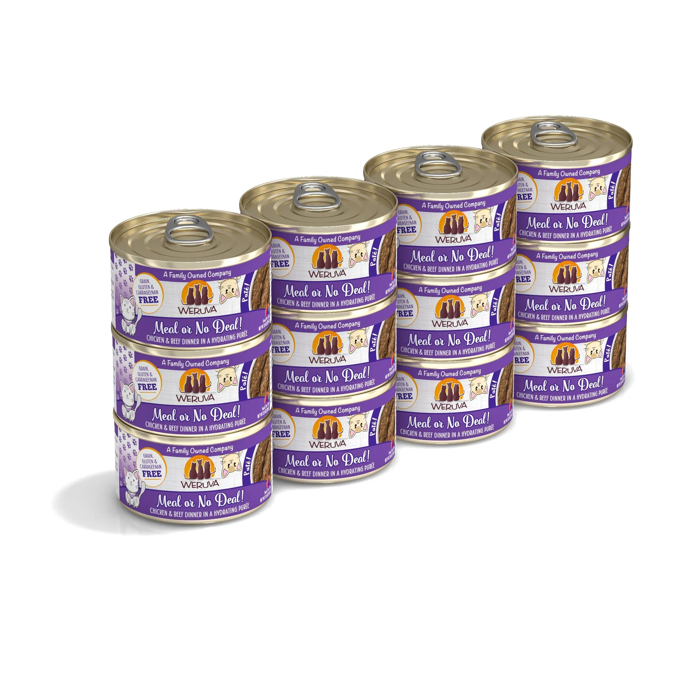 Weruva Classic Cat Paté, Meal or No Deal! with Chicken & Beef