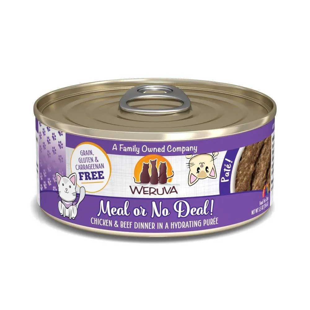 Weruva Classic Cat Pate Meal or No Deal! with Chicken & Beef Canned Cat Food