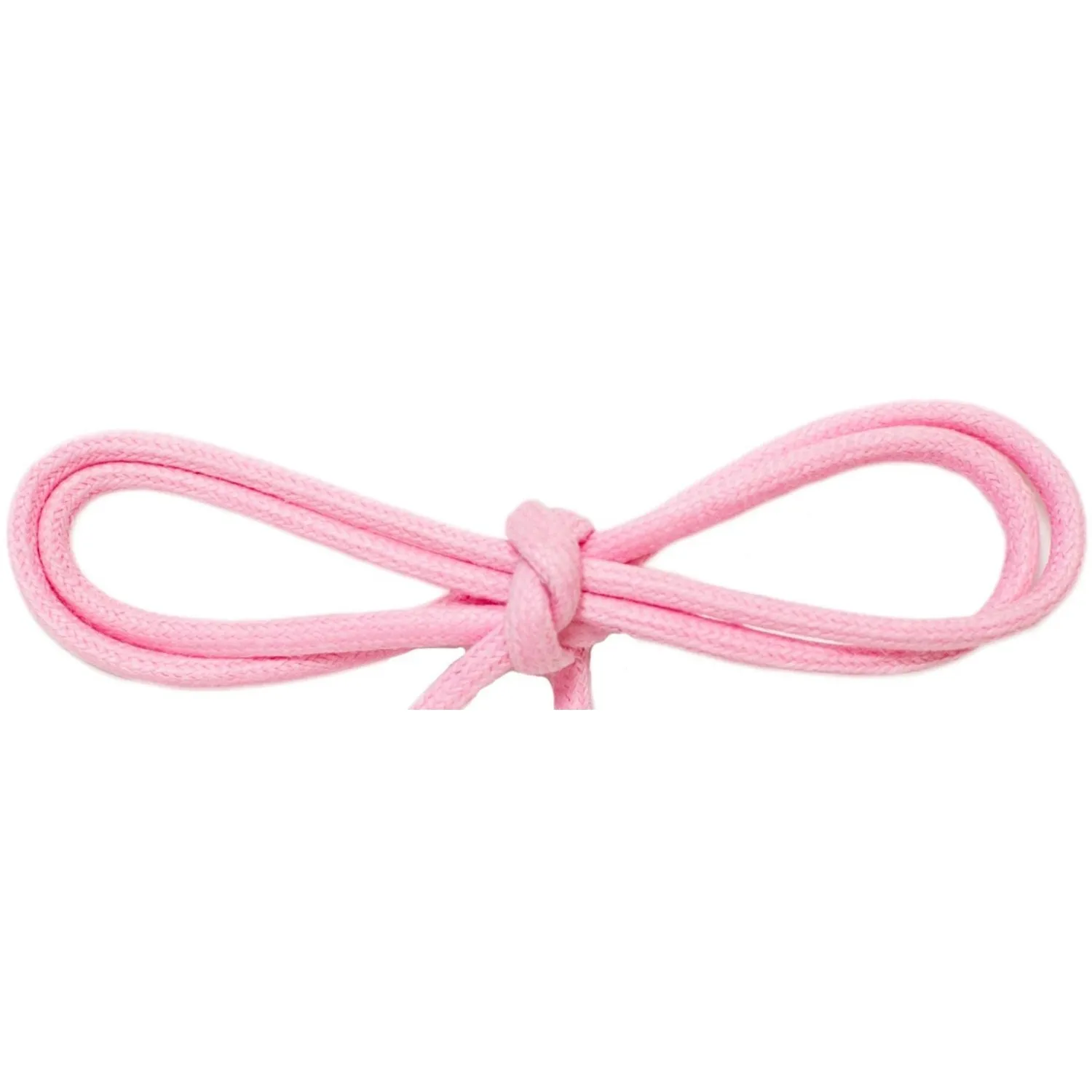 Wholesale Waxed Cotton Thin Round Dress Laces 1/8" - Pastel Pink (12 Pair Pack) Shoelaces