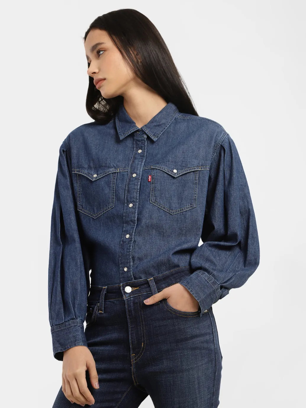 Women's Solid Oversized Shirt