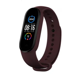 Xiaomi Mi Band 6 & Mi Band 5 Watch Strap Silicone-wine